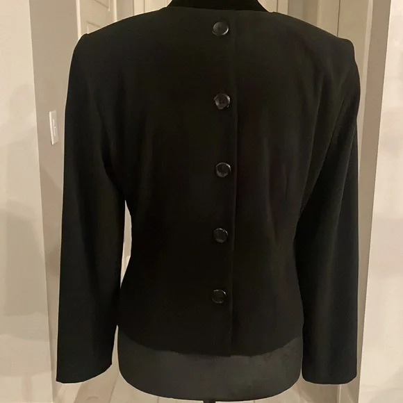 Vintage Positive Attitude Black VelvetTop Size 6 P - Picture 7 of 13